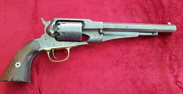 X  X X SOLD X X X  American Remington .44 calibre Percussion Revolver c.1858-1865. Ref 9689.